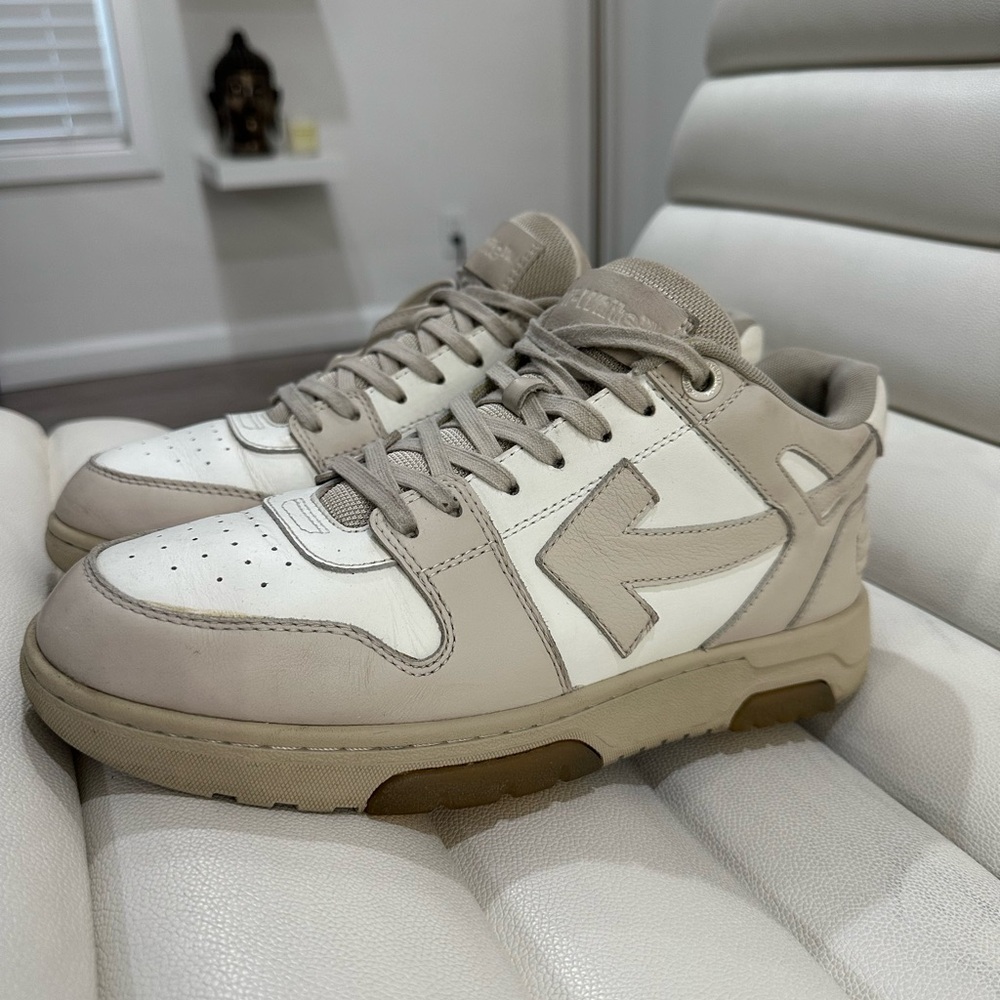Off-White Beige and White Sneakers for men size US10 EU43